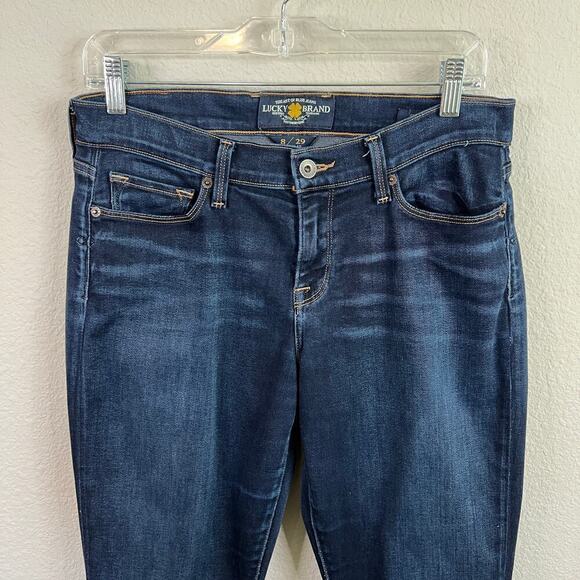 Lucky Brand Sofia Bootcut Jeans Women's 8/29 Dark Wash Mid Rise Stretch Denim - Picture 2 of 7